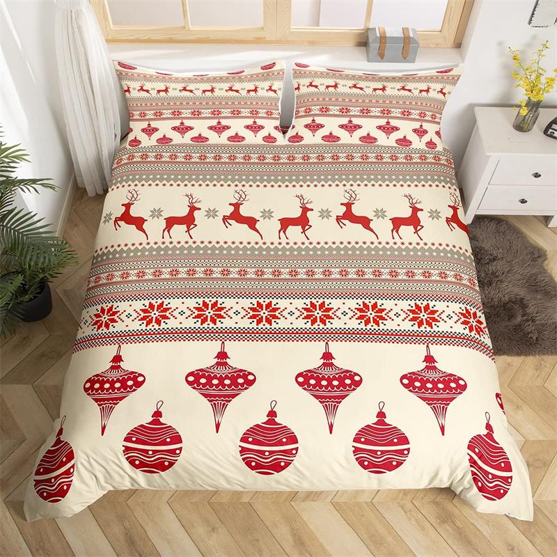 Christmas Duvet Cover Single Queen Santa Claus Bedding Set Microfiber Mermaid Tail Comforter Cover Christmas Gnome Quilt Cover