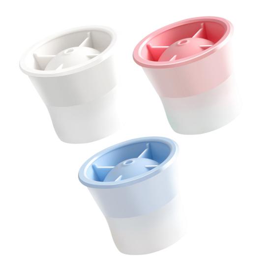 3Pcs Silicone Round Ice Cube Molds with Lids Easy Release Sphere Ice Maker for Whiskey Cocktails Bourbon Slow Melting Spherical Ice Makers for Drinks