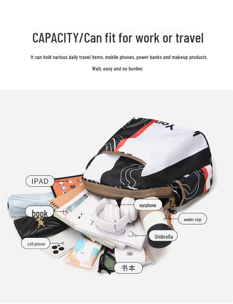 Trendiger Rucksack im Ethno-Stil mit großem Fassungsvermögen für Damen