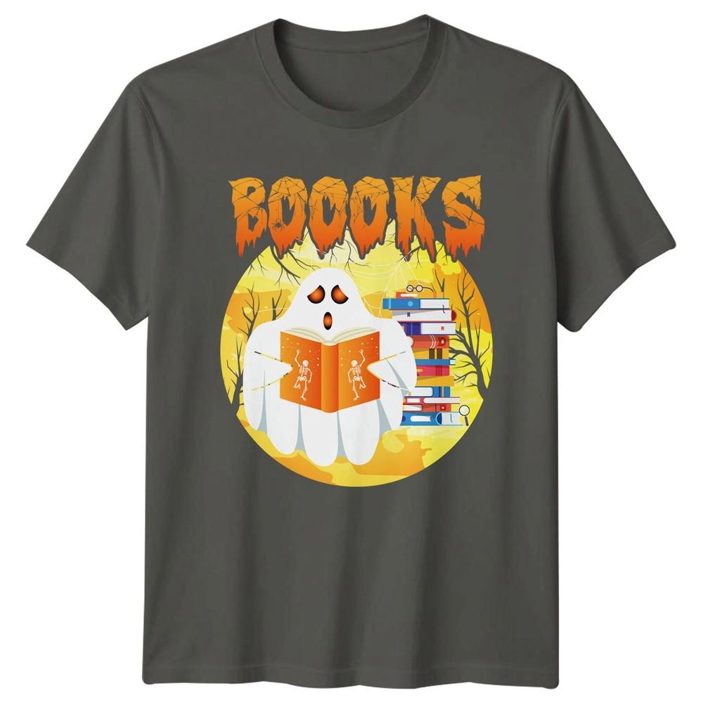 Just A Ghost Who Loves Books TShirt Halloween Reader Literature Halloween S