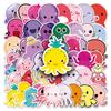 50 Cartoon Octopus Doodle Cartoon Cute Marine Creatures DIY Skateboard Water Cup Suitcase Stickers