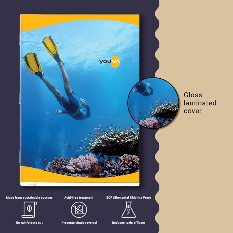 

YOUVA Navneet|Long Book|Soft Bound/Soft Cover Notebook For Students|A4 Size-21 Cm X 29.7 Cm|Single Line|140 Pages|Pack O Pack of 12
