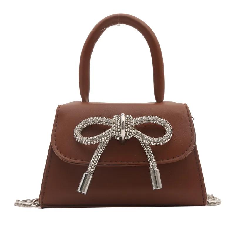 Mini Portable Small Square Shoulder Bag Women's  Autumn Winter New Fashion Chain Shoulder Messenger Crossbody Bag