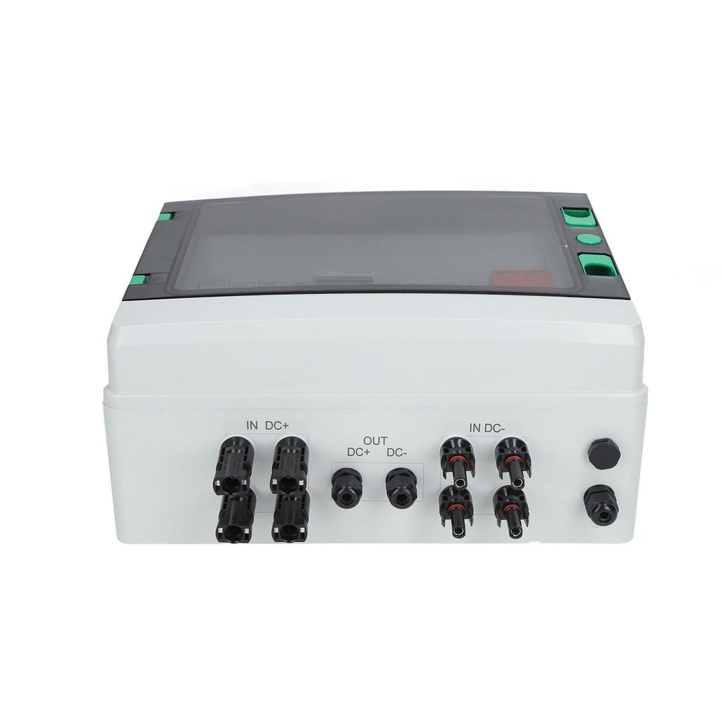 PV Combiner Box 4 Strings Waterproof Solar Combiner Box with 15A Fuse 63A Surge Arrester DC500V