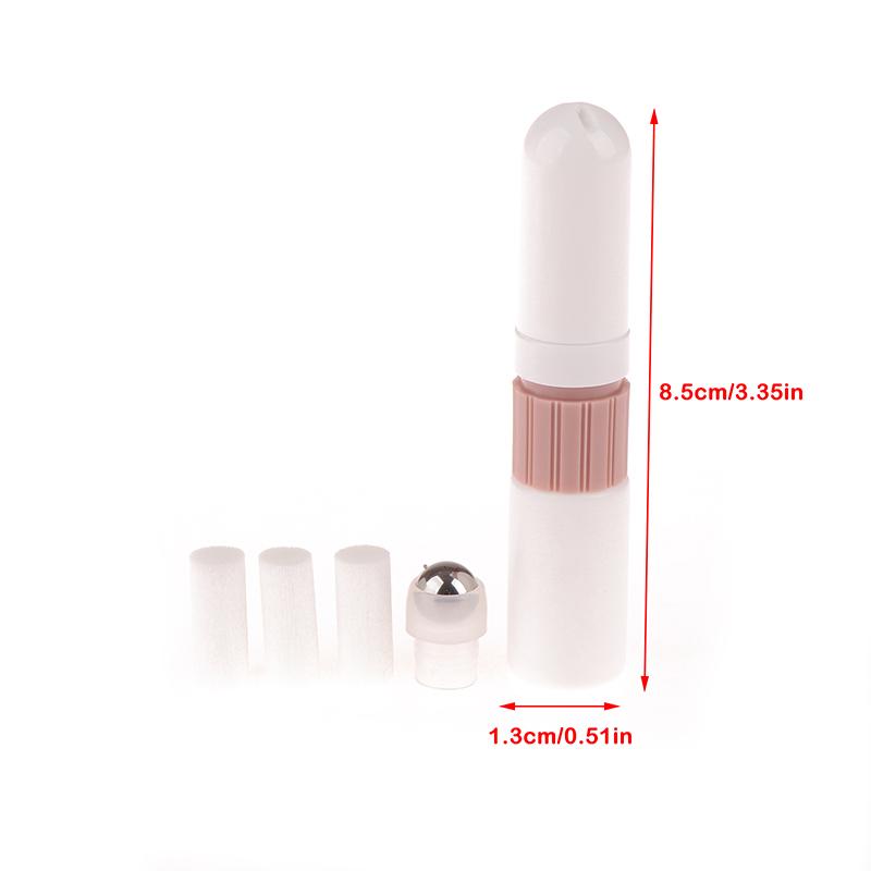 2 In 1 Blank Nasal Inhaler Sticks Essential Oil Bottle Aroma Diffuser Empty Nasal Aromatherapy Inhalers Tubes With Lanyard