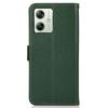 For Motorola Moto G64 5G Phone Case RFID Blocking Genuine Cow Leather Flip Cover