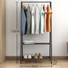 Multifunctional Wrought Iron Coat Rack - Colorful, Creative, Floor-Standing, Minimalist Modern for Home Bedroom.