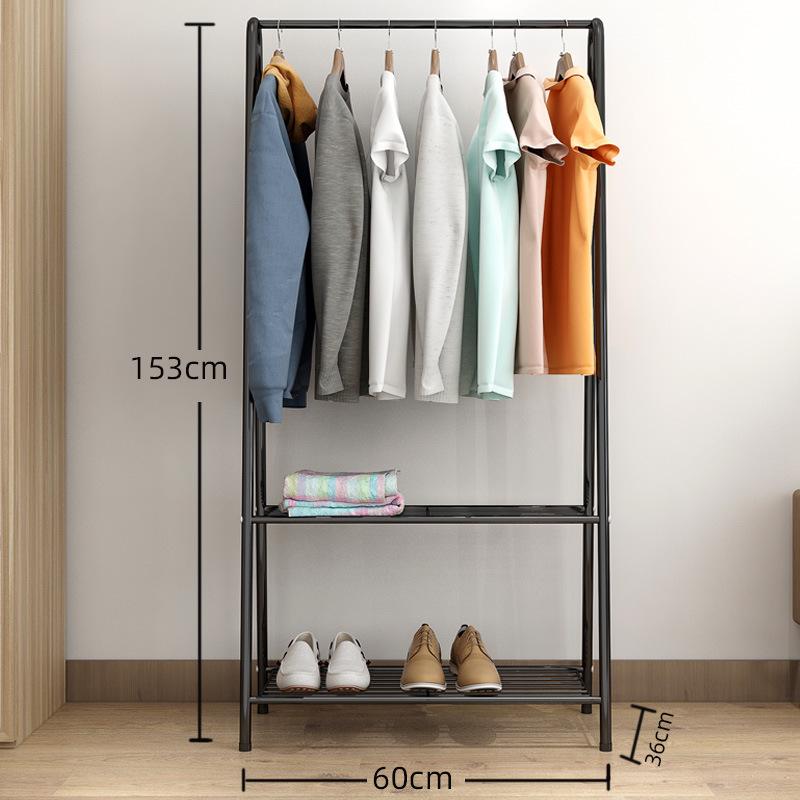 Multifunctional Wrought Iron Coat Rack - Colorful, Creative, Floor-Standing, Minimalist Modern for Home Bedroom.