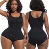 Sleeveless Seamless Full Body Shaper With Snap Closure