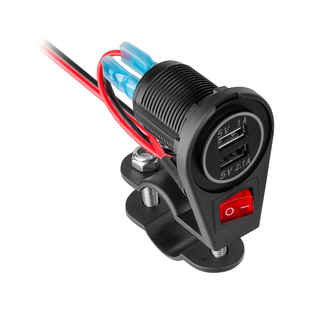 Motorcycle Charger 2Xusb 3100 Ma Peiying