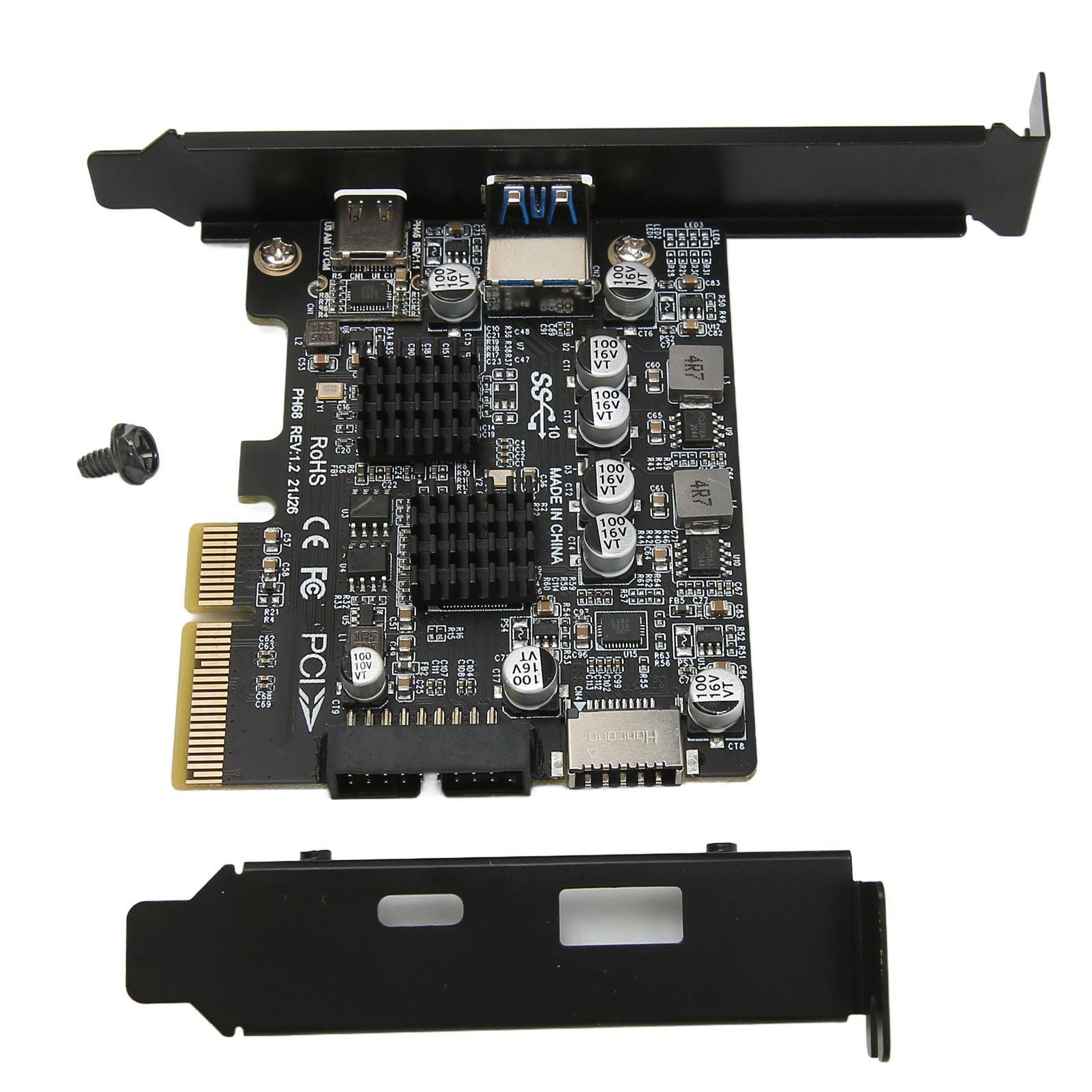 

PCIE Card Computer PCIE 3.0 to USB3.0 10Gbps Transfer Rate PCIE Full Interface Expansion Card
