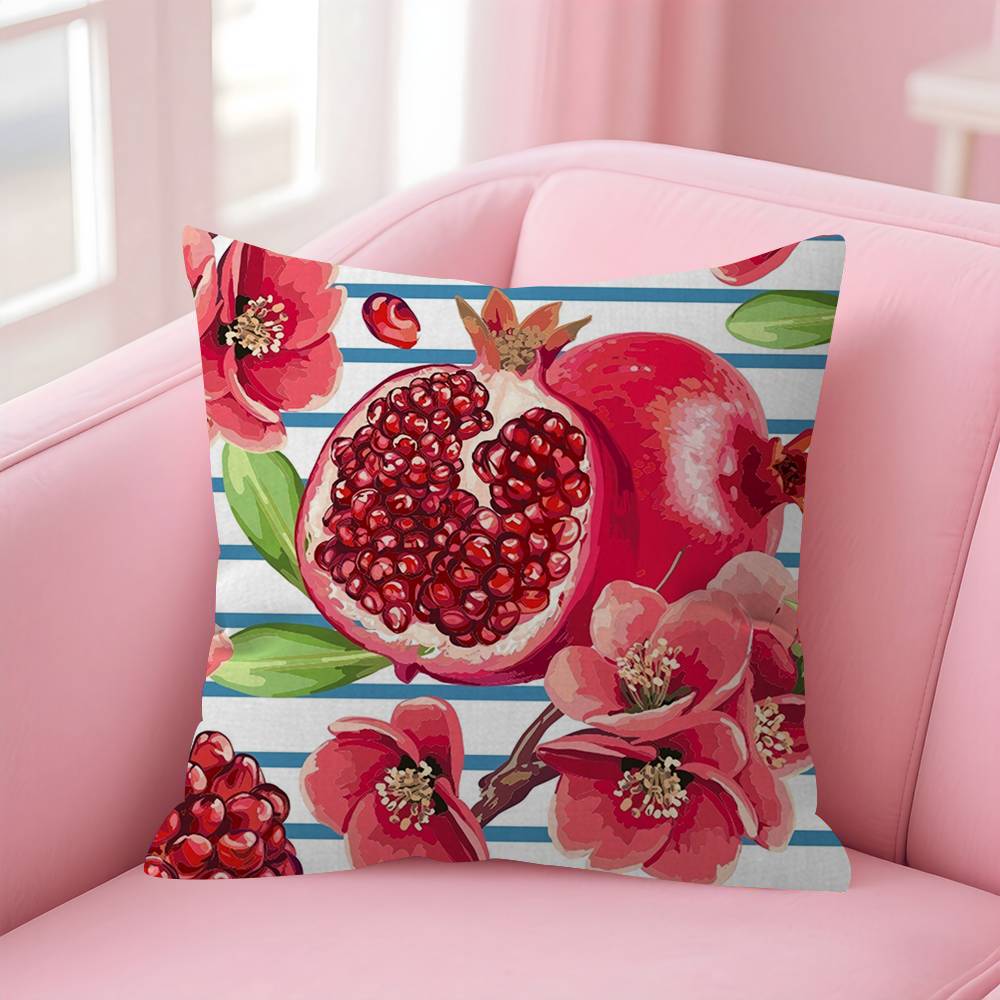 

Fruit Pomegranate Painting Pillow Gifts Home Office Furnishings Bedroom Sofa Car Cushion Cover Case 45x45cm 30x30 cm