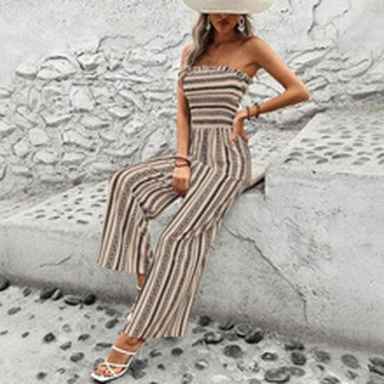 2024 Autumn Plus Size Plaid Cotton Linen Wide-Leg Skirt Pants - Elegant and Casual
