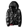 2023 European Trendy Men's Glossy Hooded Down Jacket - Warm White Duck Down, Plus Size