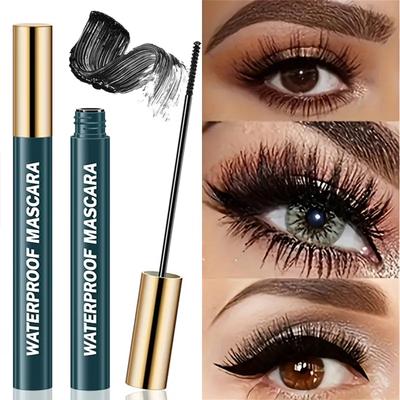 4D Mascara, Black, Waterproof, Ultra-Long, Volumizing, Long-Lasting Smudge-Proof, Perfect Festivals and Special Occasions
