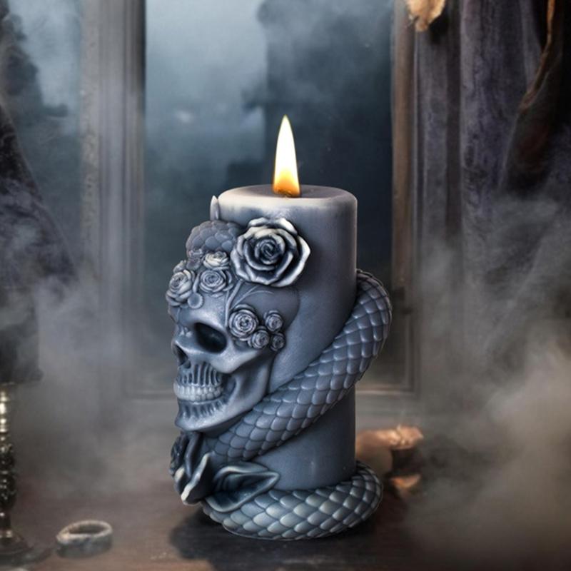 Rotating Snake Candle Molds Casting Molds Silicone Mould Cylindrical Snake Epoxy Resin Molds Candle Making Molds