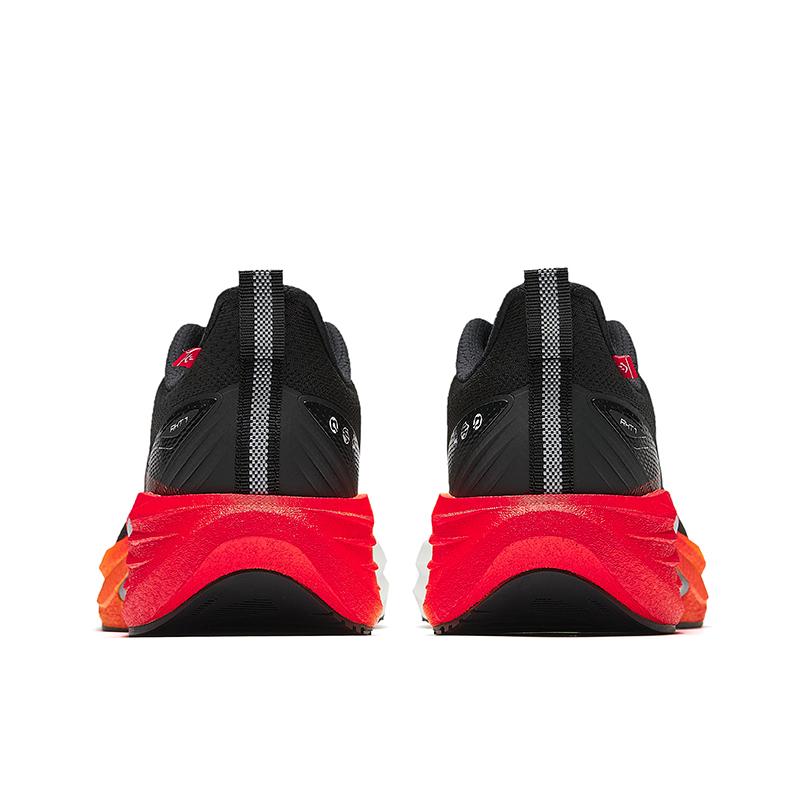 Anta Rocket 7 Comfortable Lightweight Durable Professional Fabric Rubber Low-Top Running Shoes Men sneaker Basic-Black Flame-Orange-Red 112545581-16