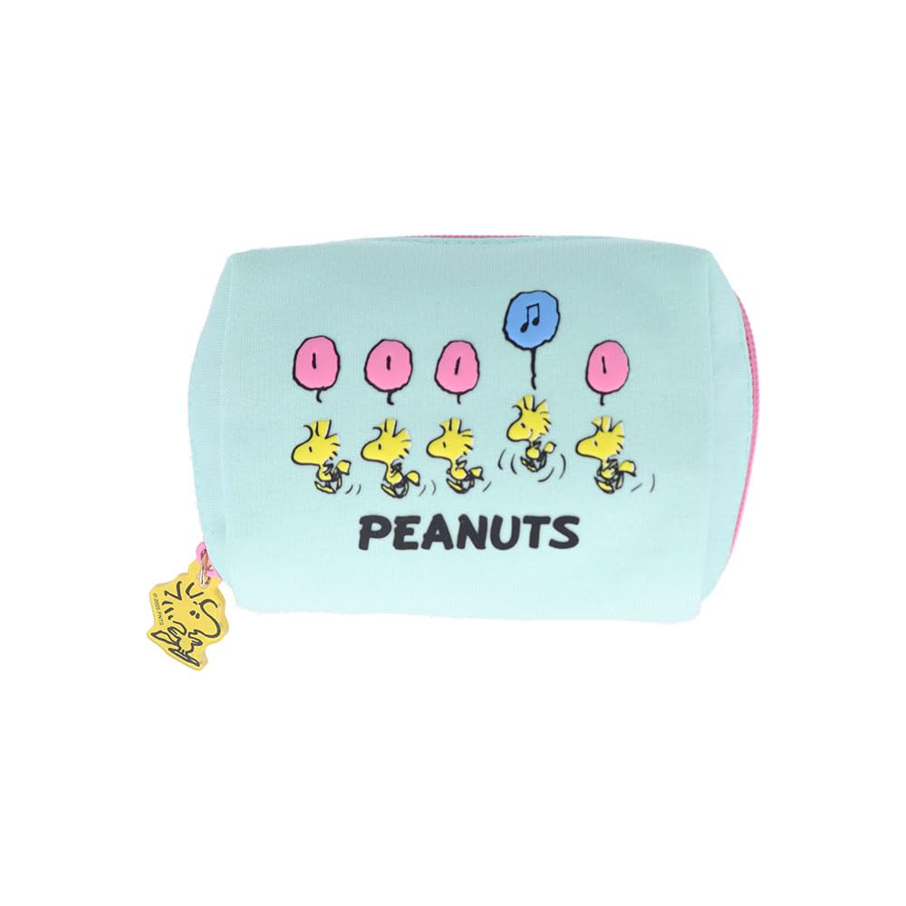 Sunstar Stationery Snoopy Pouch Puff Print Design Mint Green S2336529