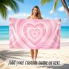 Neon Colorful Theme Soft Beach Towel Personalized Custom Name Text Towel Portable for Beach Pool Travel