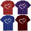 Funny Parachute Paraglide Heart TShirt Summer Men Clothing Fashion T Shirts Cotton Short Sleeve Oversized Loose Tshirt Tops