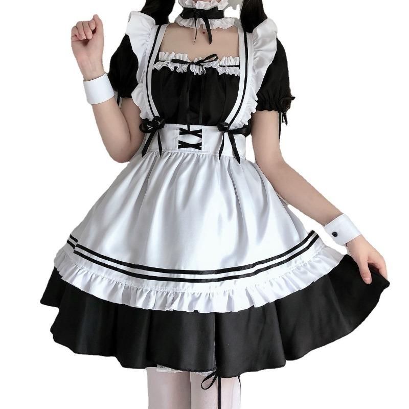 Cute Soft Girl Maid Outfit Daily Wear Milk Strap Maid Outfit Animation Costume Stage Performance