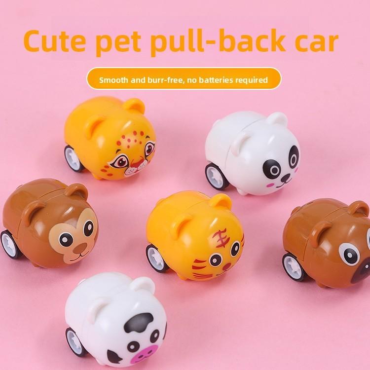 Monkey Kids Tiger Plastic Animal Car For Cognitive And Motor Skills Enhancement