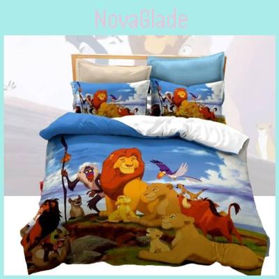 Hochauflösender Digitaldruck 3-teiliges Bettwäsche-Set Für Queensize-Bett Moderner Schlichter Stil
