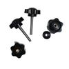 Plum Blossom Hand-Tightening M6 Bolt with Rubber Washer for Rollator Walker Replacement