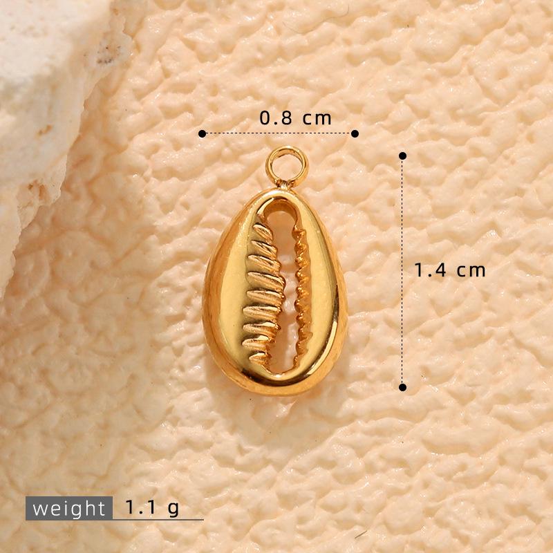European & American Ocean Series Seashell Stainless Steel Plated Jewelry: DIY Fashion Bracelets, Earrings & Necklace Accessories