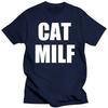 Funny Cat Milf T Shirts Emo Summer Style Graphic Cotton Streetwear Short Sleeve Humor Quote Gifts T-shirt Mens Clothing
