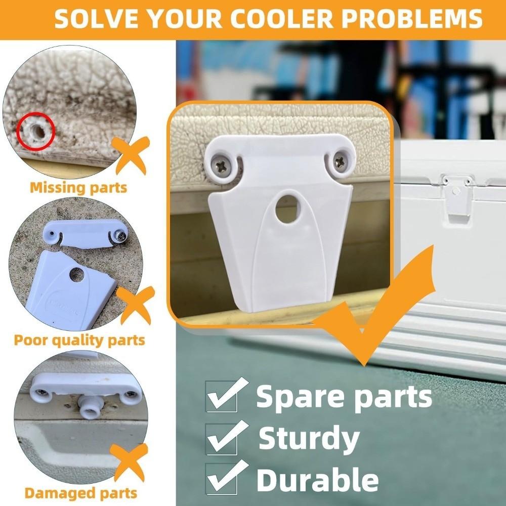 1 Set Plastic Construction Cooler Hinge Kit Metal Screws Included Hinge and Latch Kit  Igloo Coolers