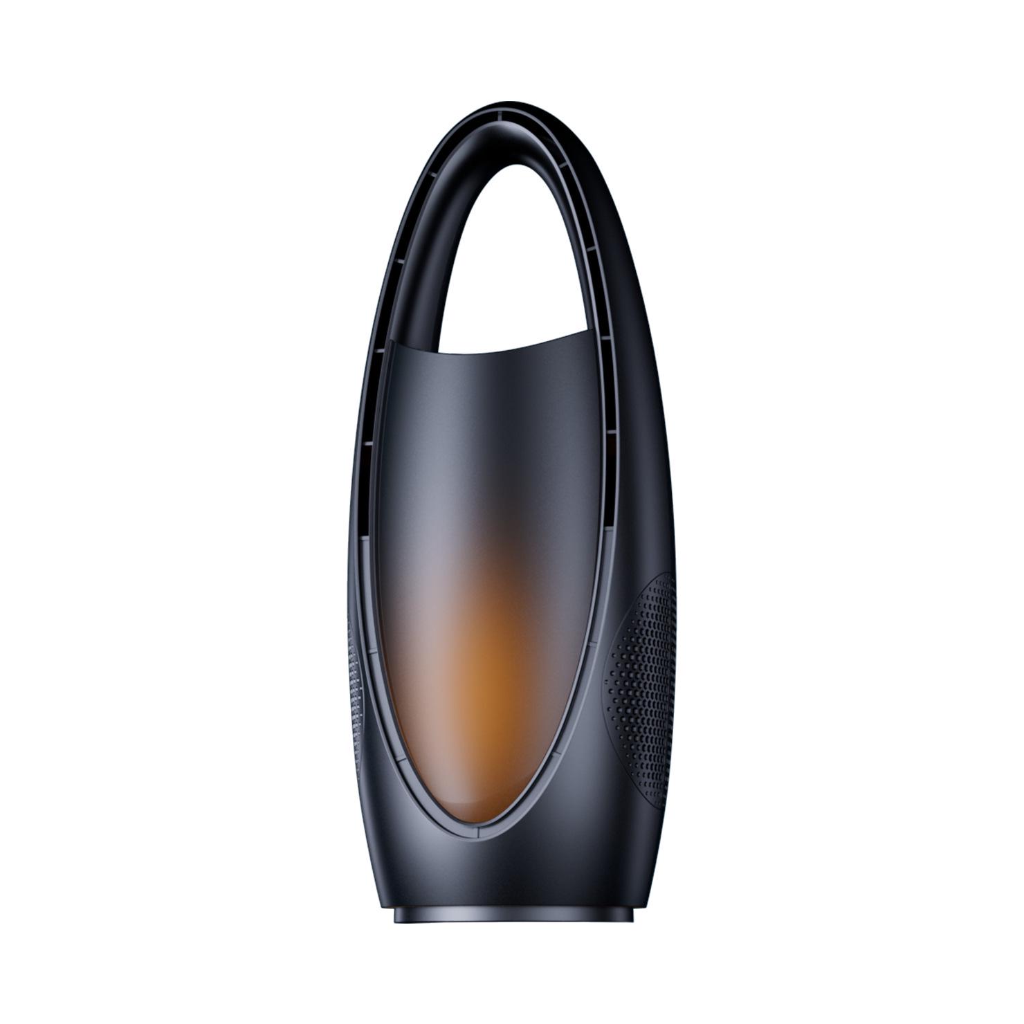 Smart Bladeless Dual-Turbo Circulation Fan with Spray for Home and Camping Morning Light White