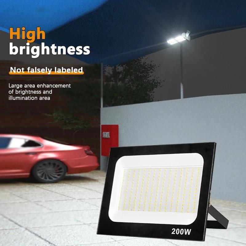 AC220V 10W 20W 30W 50W 100W 200W IP66 Wodoodporna lampa ścieżkowa zewnętrzna Reflektor LED Reflektor zewnętrzny Ogród Weranda Dziedziniec Lampa