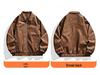 2025 Men's Retro PU Leather Motorcycle Bomber Jacket