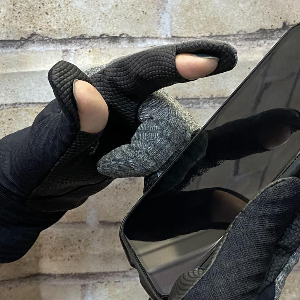 Polartec Light Thermo Gloves EVO2 Power Grid Combi Black