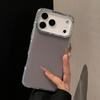 KEYSION Luxury Jewelled Transparent Matte Phone Case for iPhone 16 17 Pro Max 17 Air 16 Plus TPU+PC Shockproof Armor Back Cover