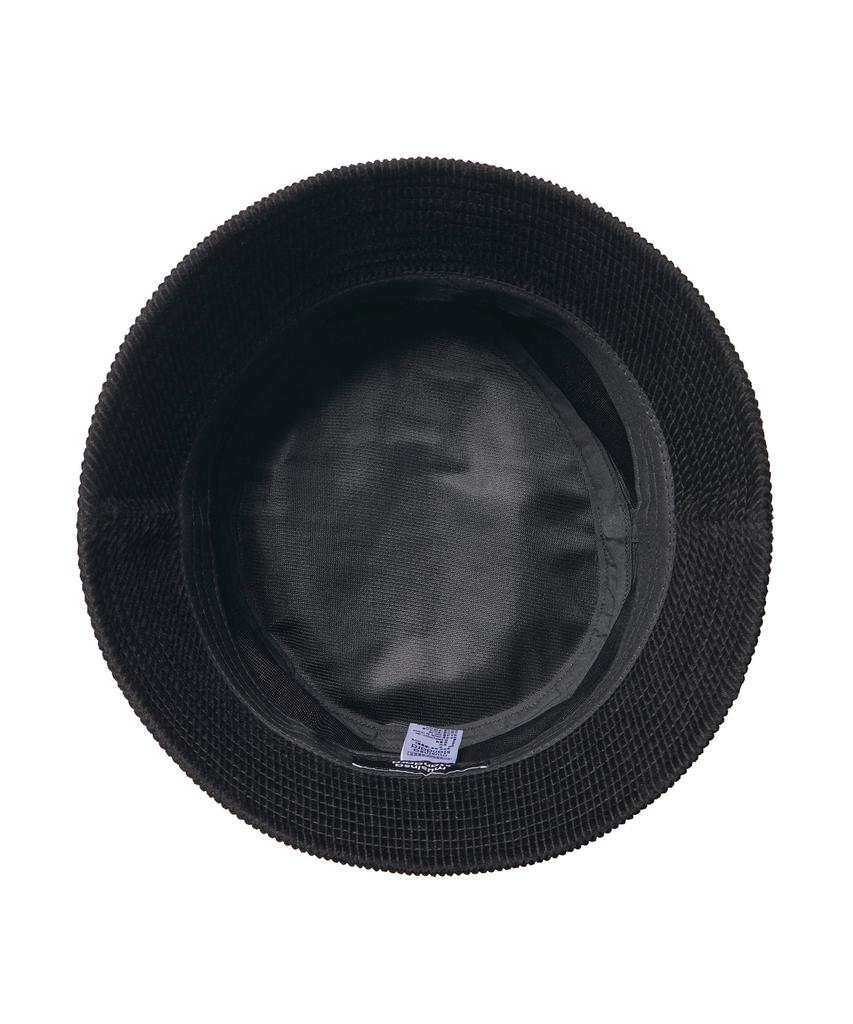 MUSINSA STANDARD Oversized Corduroy Bucket Hat [Black]