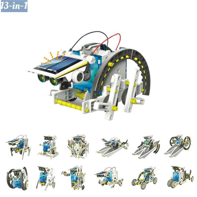 

Робот-конструктор на сонячній енергії «Тринадцять в одному» Навчальна DIY іграшка білий
