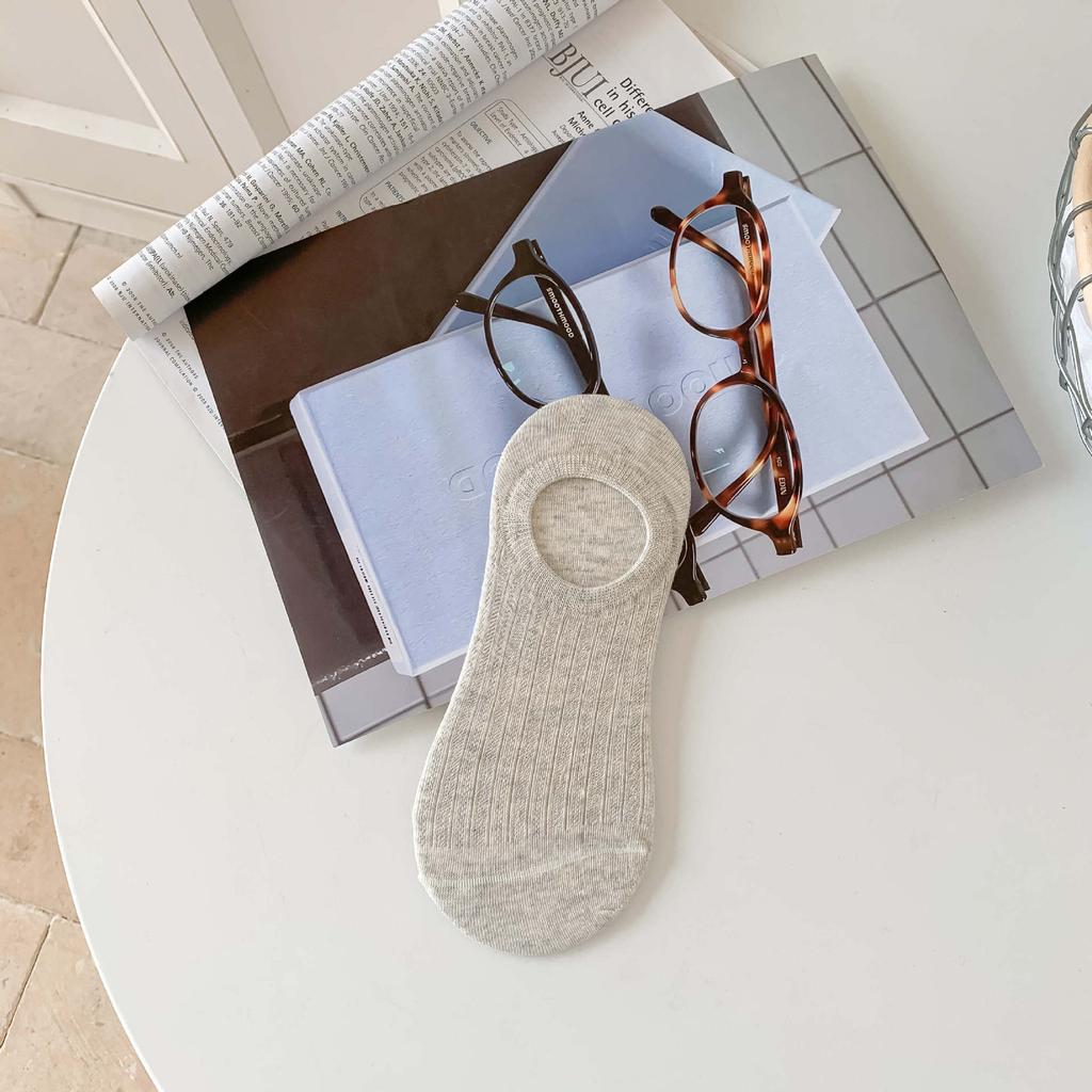 Ultra-Thin Mesh Invisible Socks For Women In Summer Non-Slip And Non-Falling Heel Socks For Women Solid Color Sweat-Absorbing Breathable Socks