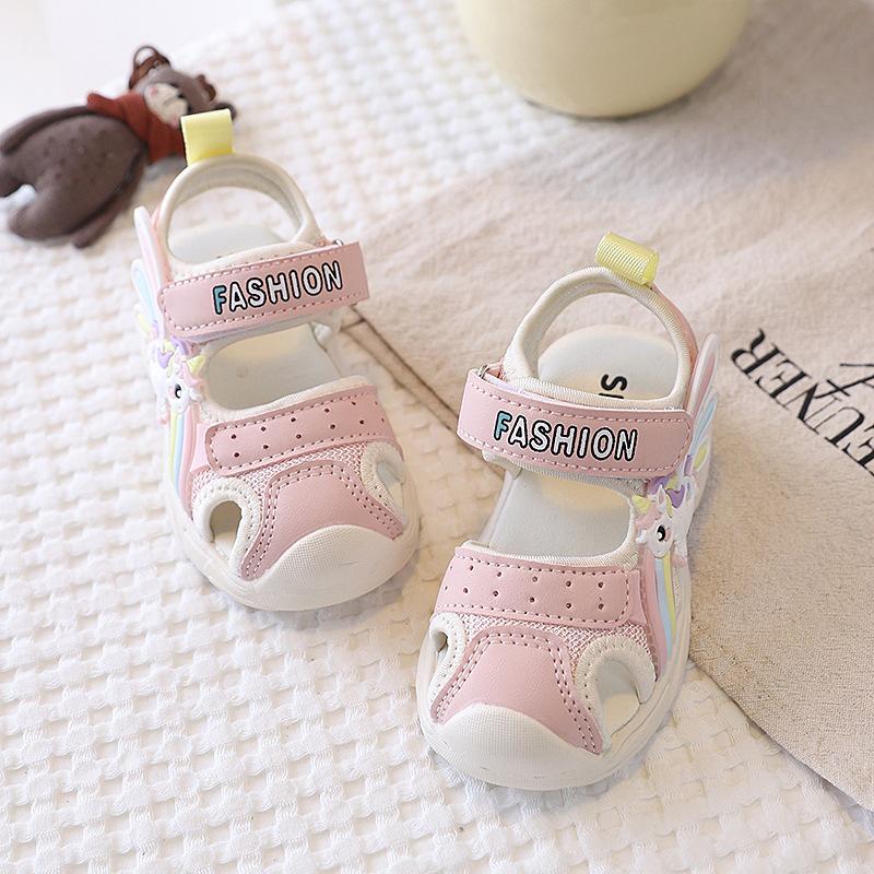 Kids  Cartoon Pony Closed-Toe Sandals - Breathable, Non-Slip Soft Sole, Summer Beach Shoes 2026 Size 25