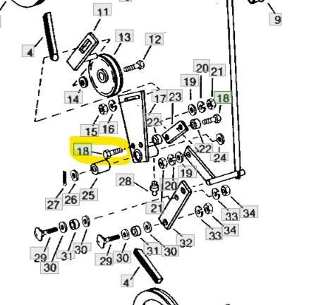 John Deere Original Replacement Screw Bolt Fastener 19H2993