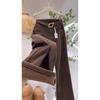 Fleece coffee wide-leg jeans women's winter, new high-waisted and thin pear-shaped narrow version straight pants