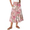 Gonna Maxi da Donna Coulisse Vita Alta Estiva Gonne Lunghe Leggere a Balze Fluide Floreali Plissettate