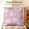 Romantic Daisy Print Spring Cushion Cover Natural Linen Organic Fabric Double-Sided Printing Sofa Home Decor Gift Pillow Case