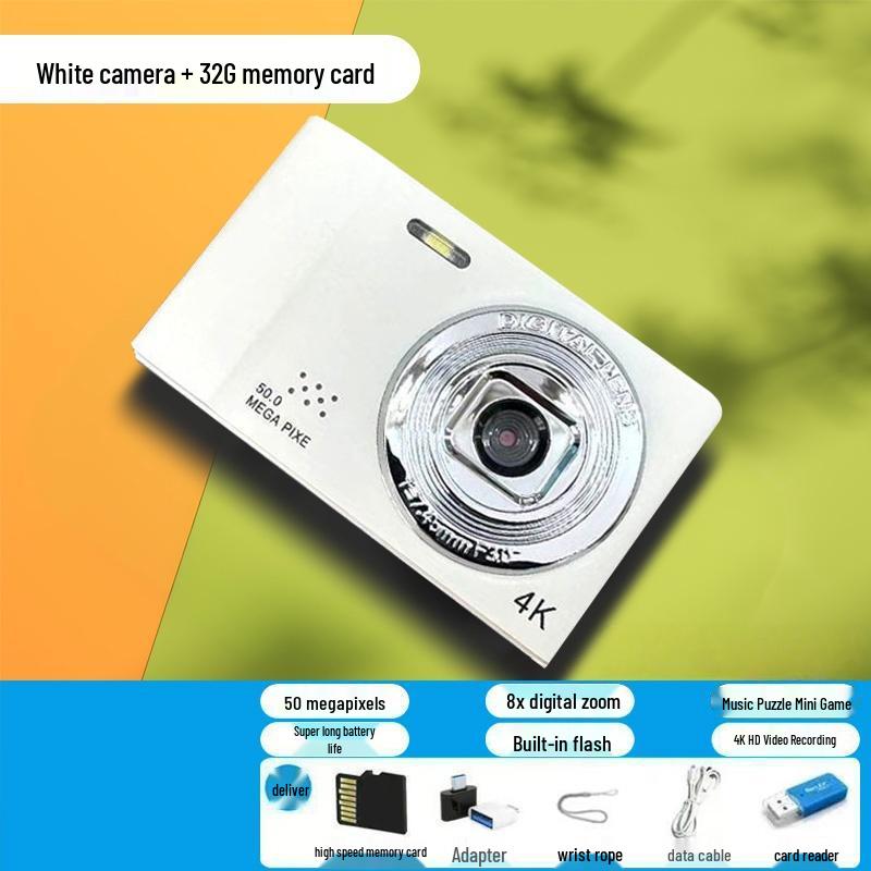 5000W Pixel HD Dual-Lens Retro Campus Camera D04