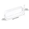 4 PCS Clear PVC Pencil Case School Exam Make Up Bag Travel Zip Pouch Zippered Clear Bag