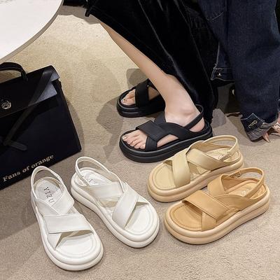Platform Romeinse sandalen dames lente en zomer nieuw Koreaanse versie mode casual elastische sportsandalen