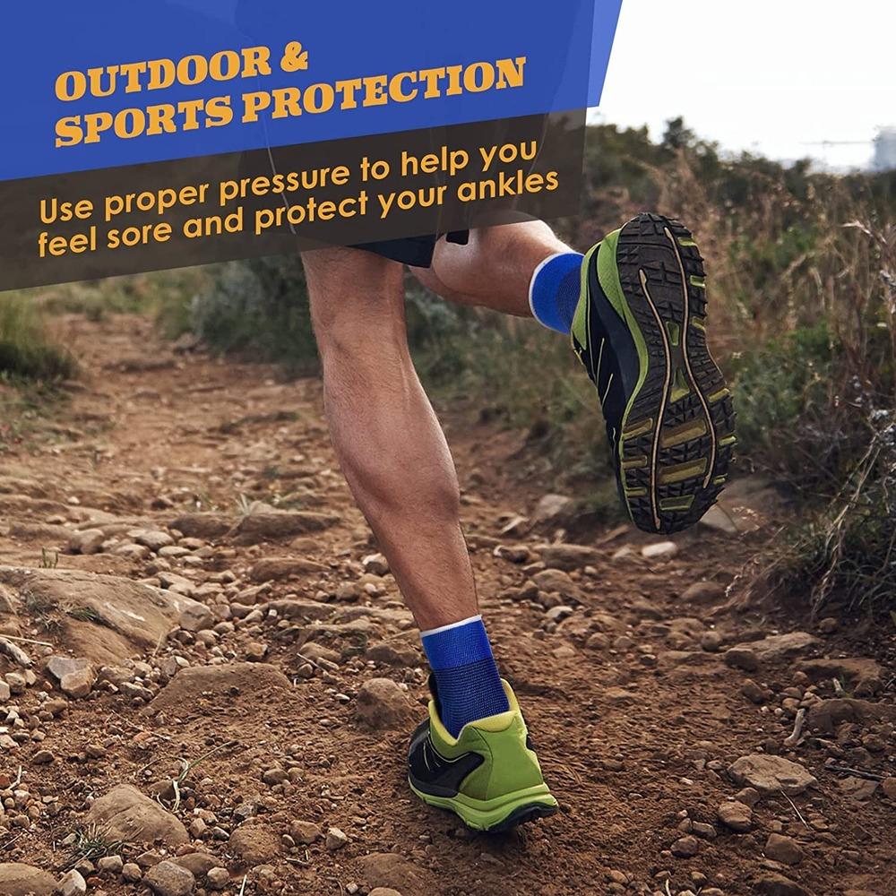 Kids Compression Ankle Brace Knitted Sleeve Support For Sprains Arthritis Tendonitis Jogging Running Fitness