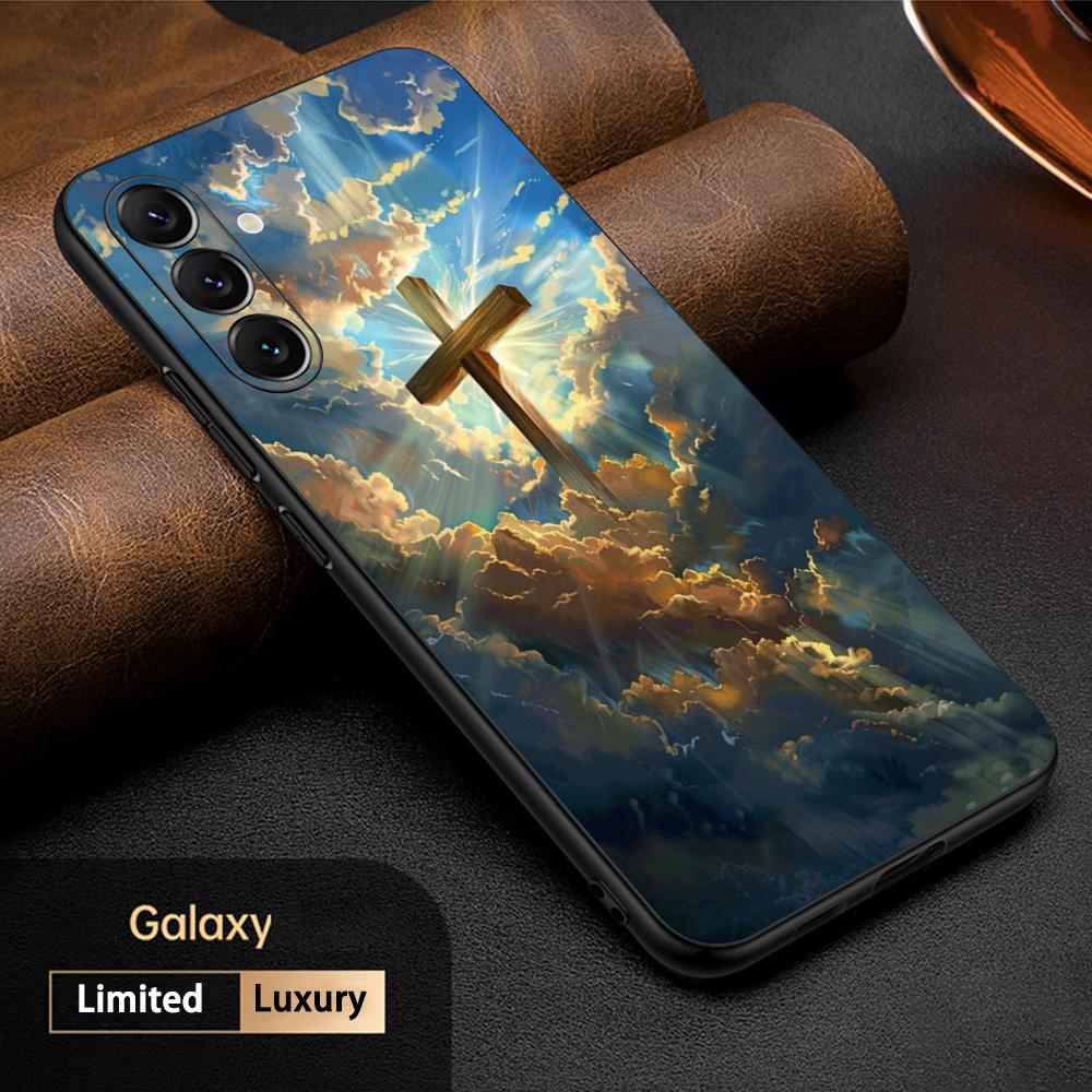 

Belief fashion Jesus cool design Phone Case For Samsung Galaxy S25 S24 S23 S22 S21 S20 Plus Ultra Note20 Soft Black Samsung S23