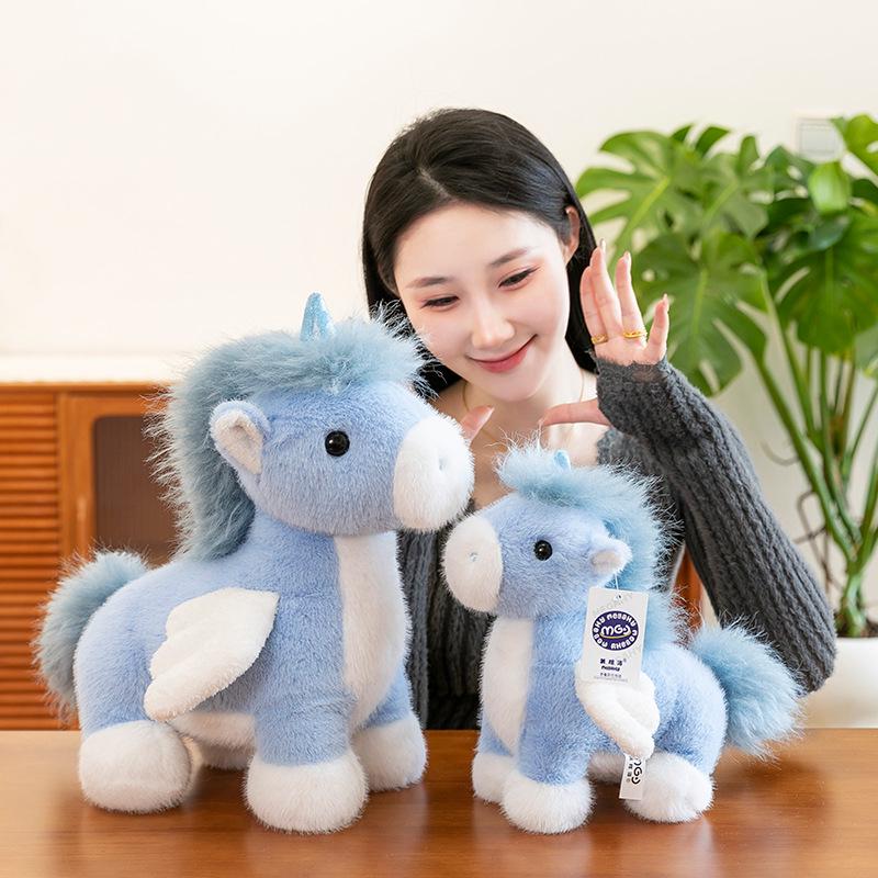 Nicole Pony Plush Doll: Cute Mustang Figurine and Sleeping Pillow for Kids
